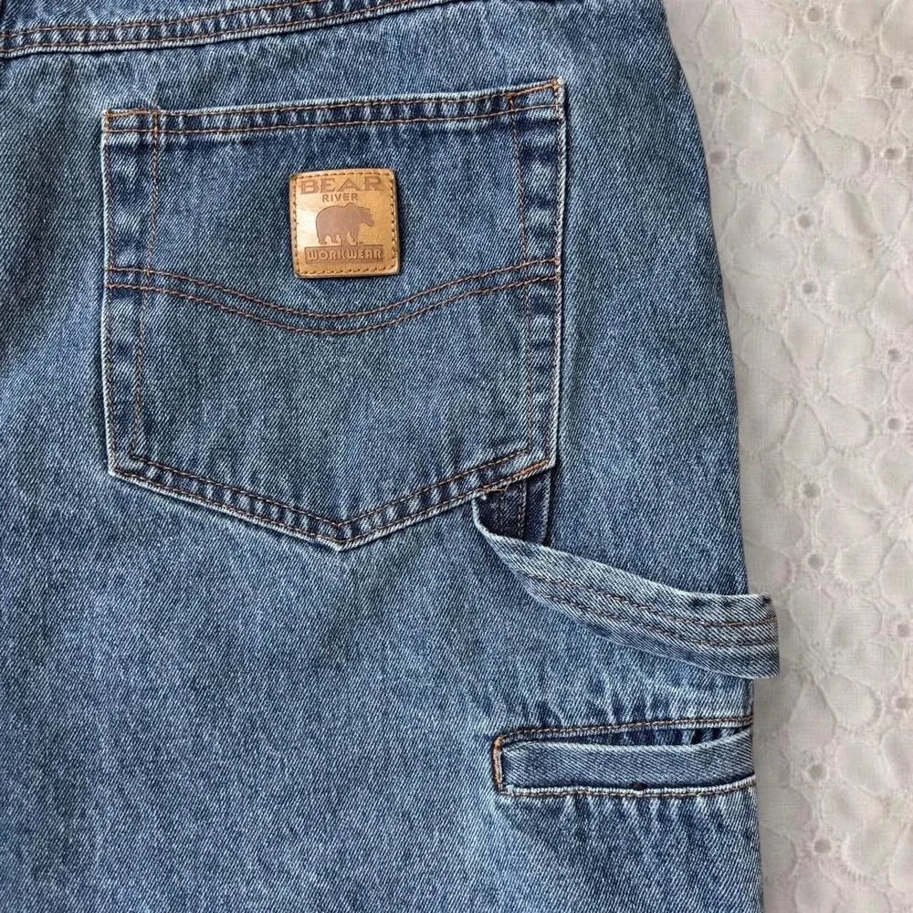 Bear River size 34 blue cargo denim men's jorts/shorts